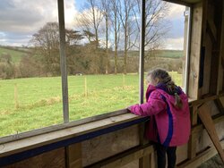 Admiring the view, beautiful even on a winters day.